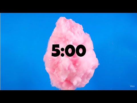 5 Minute Cotton Candy Timer - Cotton Candy Explosion