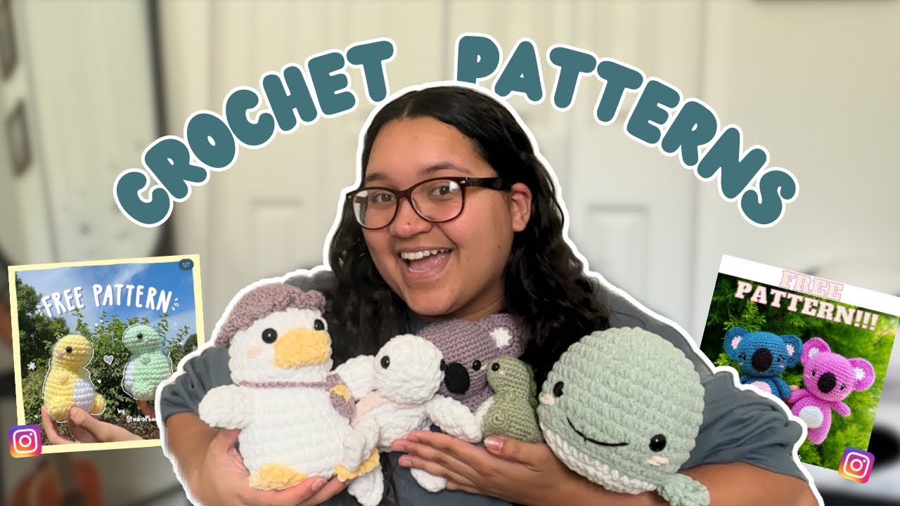 FREE Crochet Plushie Patterns You Can Follow On Instagram! - YouTube