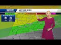Hot humid with severe storms expected through thursday