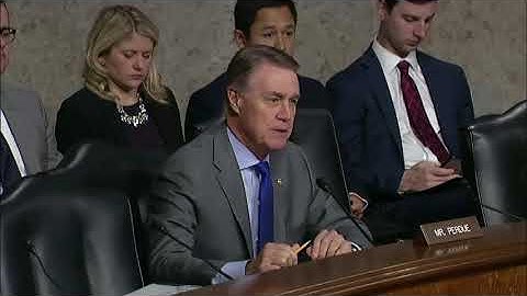 Senator David Perdue in Armed Services Committee Hearing on Nominations