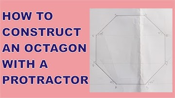 How to CONSTRUCT AN OCTAGON USING A PROTRACTOR | How to Draw an Octagon with a Protractor No Compass