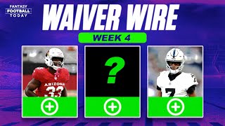 Week 4 Waiver Wire: MUST ADD Players, Injury Replacements & Streamers | 2025 Fantasy Football Advice