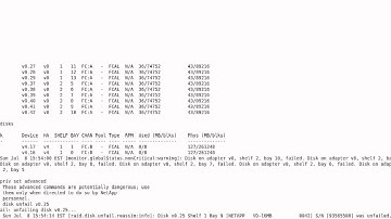 How to unfail a Disk in Data OnTap CLI by Nicholas Lee Fagan