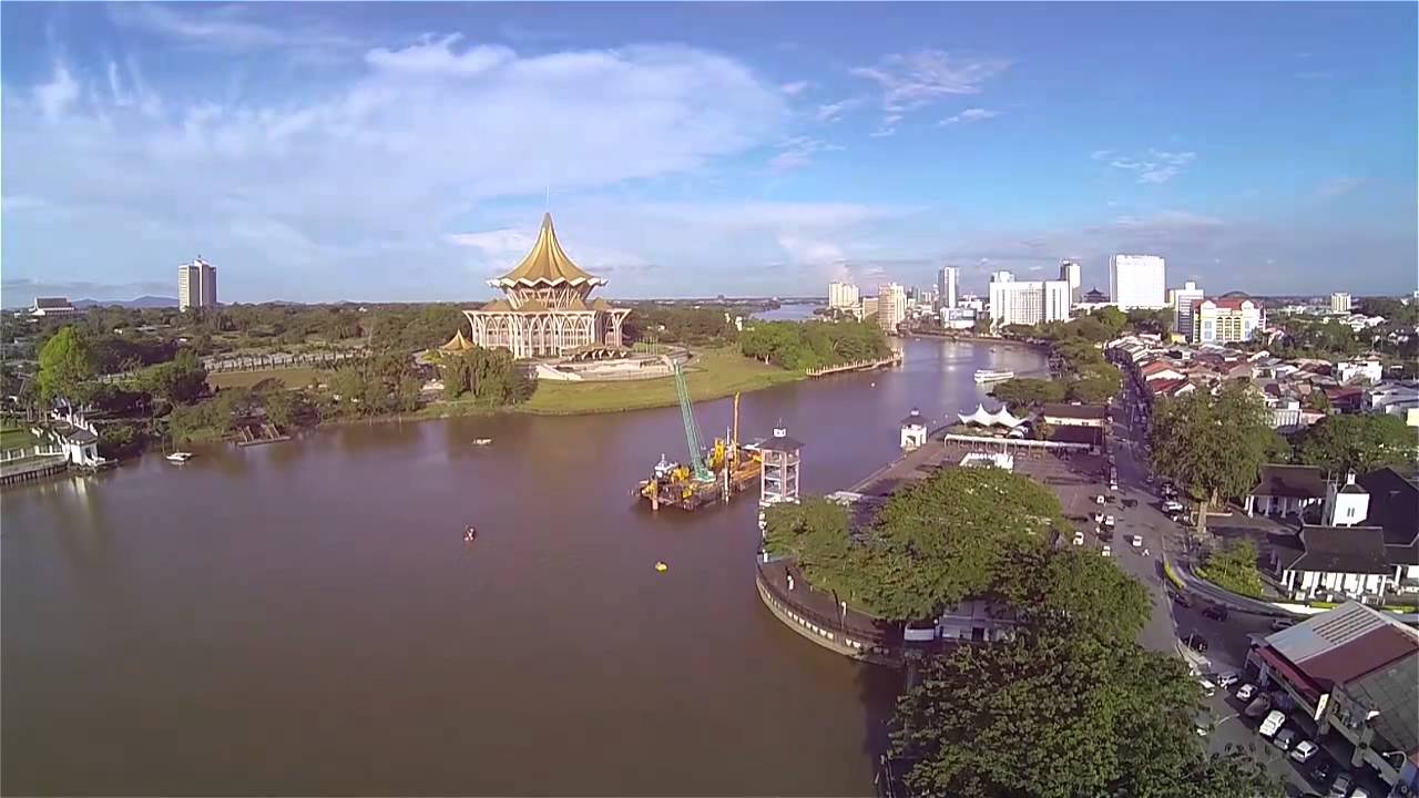 Waterfront Kuching - YouTube