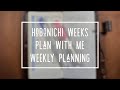 PLAN WITH ME * HOBONICHI WEEKS * WEEKLY PLANNING PROCESS