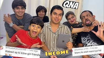 1st QNA With Family 😍 Name, income, Girlfriend 