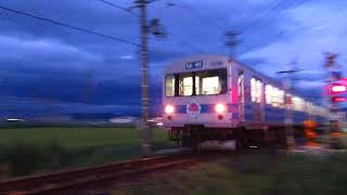 弘南鉄道弘南線弘前行　平賀－館田　西ノ宮踏切