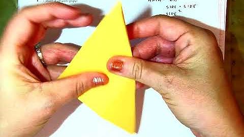 Geometry  Pythagorean Theorem Paper Folding Activity