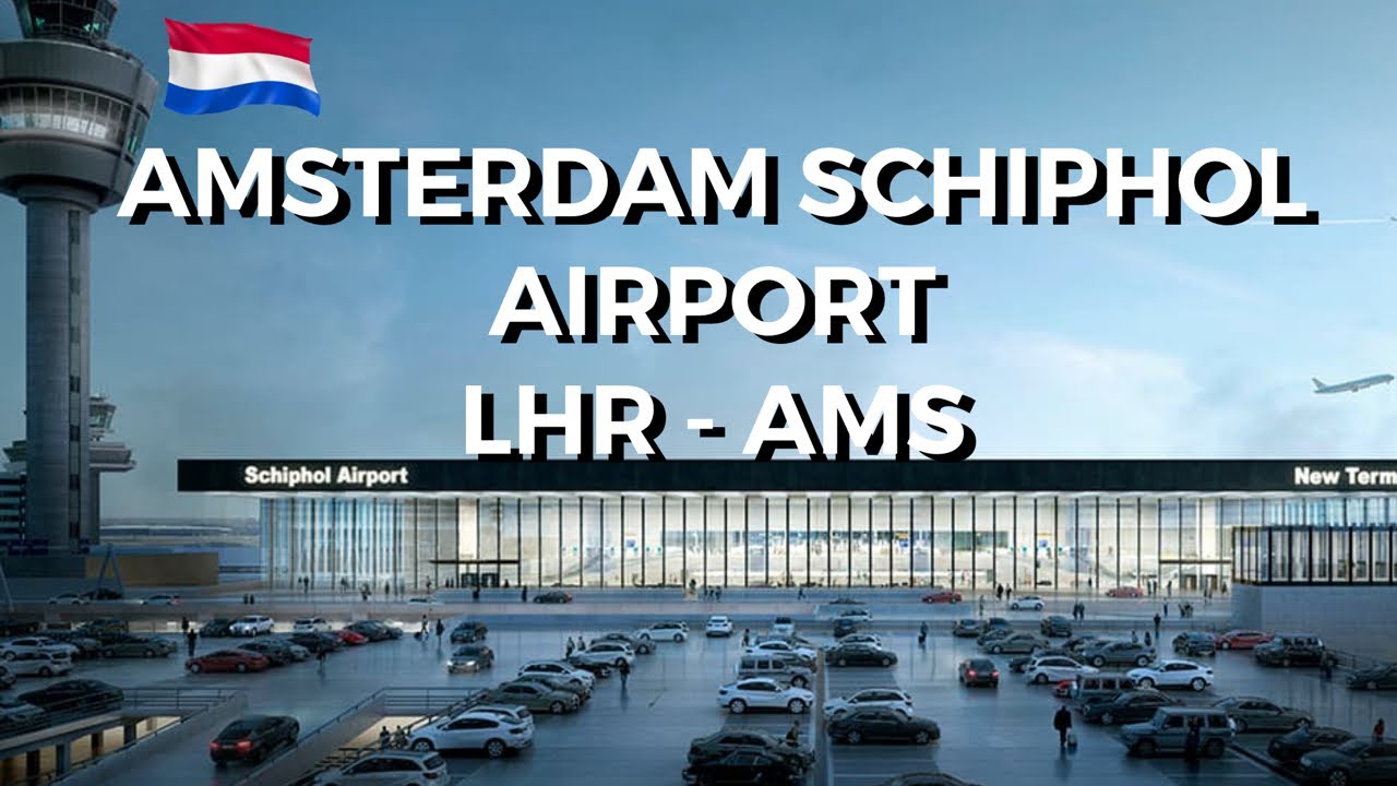 Amsterdam, Niederlande | Flughafen Schiphol | Flughafen-Spaziergang