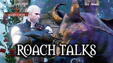 Why does Geralt talk to Roach?