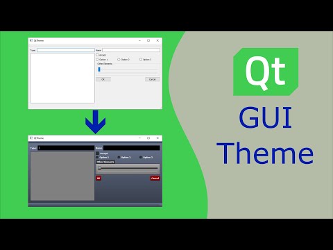 How to set a GUI Theme to a Qt Widgets Application