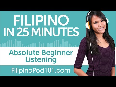 25 Minutes of Filipino Listening Comprehension for Absolute Beginner