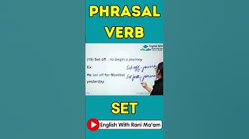 Set off || Phrasal Verb || UC LIVE #phrasalverbs #english