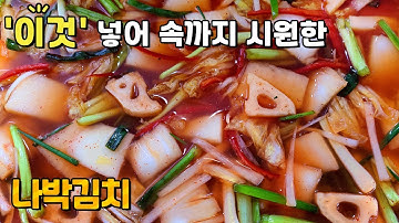 알토란 ♡나박김치 맛있게 담는법♡ / 속이 뻥 뚫리는 시원한~ 배추물김치 황금레시피 / 물김치 만들기