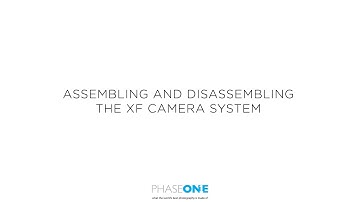 Support | Assembling and disassembling the XF Camera system | Phase One