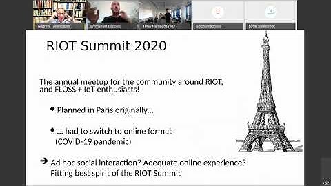 RIOT Summit 2020 - Welcome
