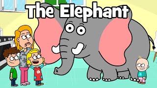 ♪♪ Funny animal song - The Elephant - family holiday song | Hooray kids songs \& nursery rhymes