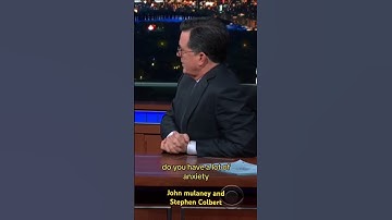 John mulaney and Stephen Colbert explore each others anxieties. 🧐😁