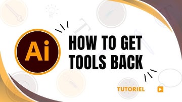 How to get your toolbar back on adobe Illustrator