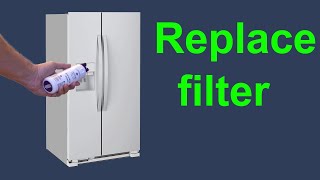 Refrigerator water filter replacement. by YourSelf 1,743 views 3 years ago 3 minutes, 47 seconds