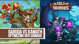 Idle Heroes - Garuda vs Kamath Optimizing Her Damage