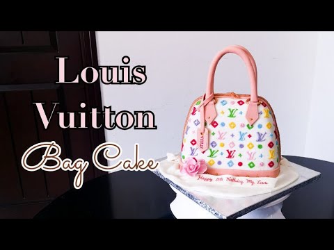 Louis Vuitton Bag, 3-D cake as Vuitton bag. All edible deco…