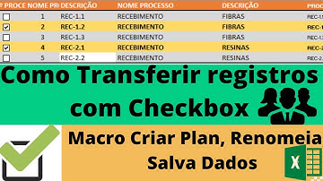 Criar Nova Plan - Renomear Plan Criada - Transferir Registros entre Plan  de Forma Automatica