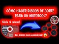 Como hacer discos de corte para un Mototool?