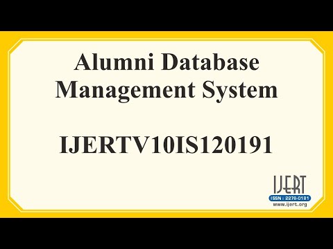 Alumni Database Management System