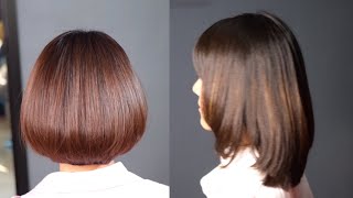 Modern style bob haircut fashion classic bob