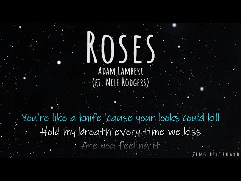 Adam Lambert - Roses (ft. Nile Rodgers) (Realtime Lyrics)