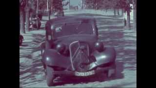 Citroen Traction Avant colour slide World War II