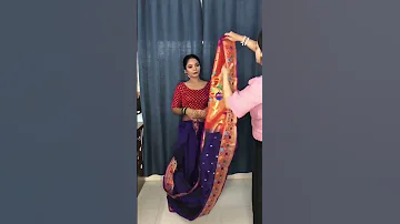 Nauvari From Sahavari Sareedrapping Nauvarisaree Trendingshorts Saree 