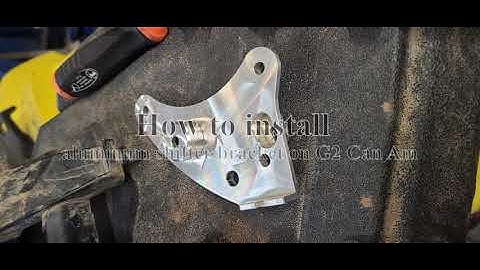 Can Am Outlander/Renegade Shifter Bracket Install