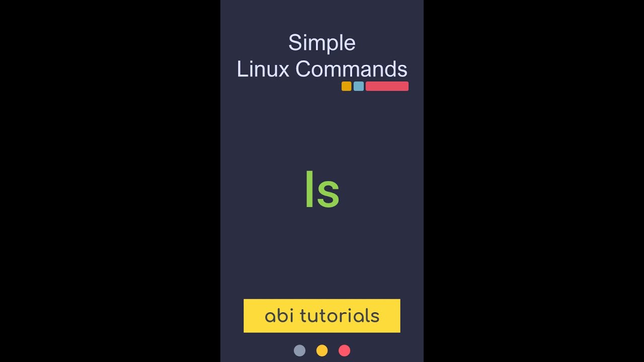 Simple Linux Commands | ls Command - YouTube