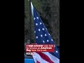 High schooler stands his ground on the U.S. flag image