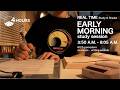 Study With Me 4 Hours REAL TIME 🌅 Early Morning | 60/5 Pomodoro, Writing Sounds | 早起きして勉強✏️
