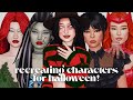 Recreating iconic halloween costumes in The Sims 4!!