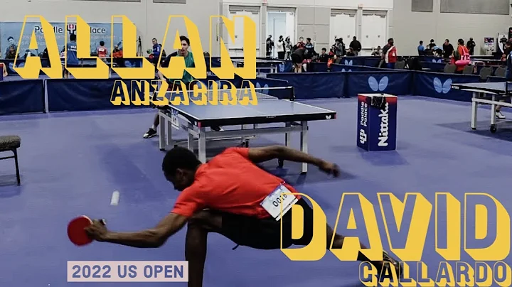 Allan Anzagira vs David Gallardo | 2022 U.S. OPEN TABLE TENNIS CHAMPIONSHIPS