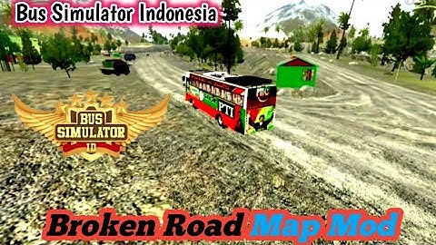 Map Mod Bussid 4.0 - broken Road Map Mod For Bus Simulator Indonesia || bussid map mod || bussid mod