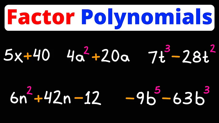 How to Factor Polynomials - Introduction | GCF | Eat Pi