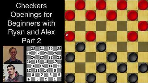 Checkers Openings for Beginners Part 2