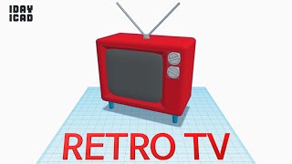 [1DAY_1CAD] RETRO TV (Tinkercad : Design / Project / Education)