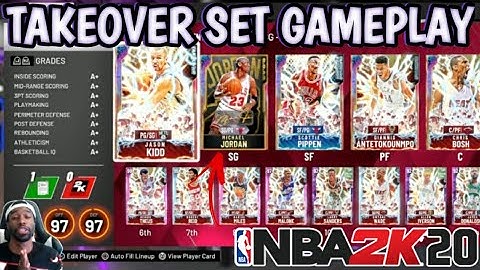 NBA 2K20 MYTEAM GALAXY OPAL MICHAEL JORDAN + TAKEOVER SET GAMEPLAY & THOUGHTS