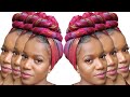 QUICK AND EASY HEAD WRAP STYLES | NATURAL HAIR