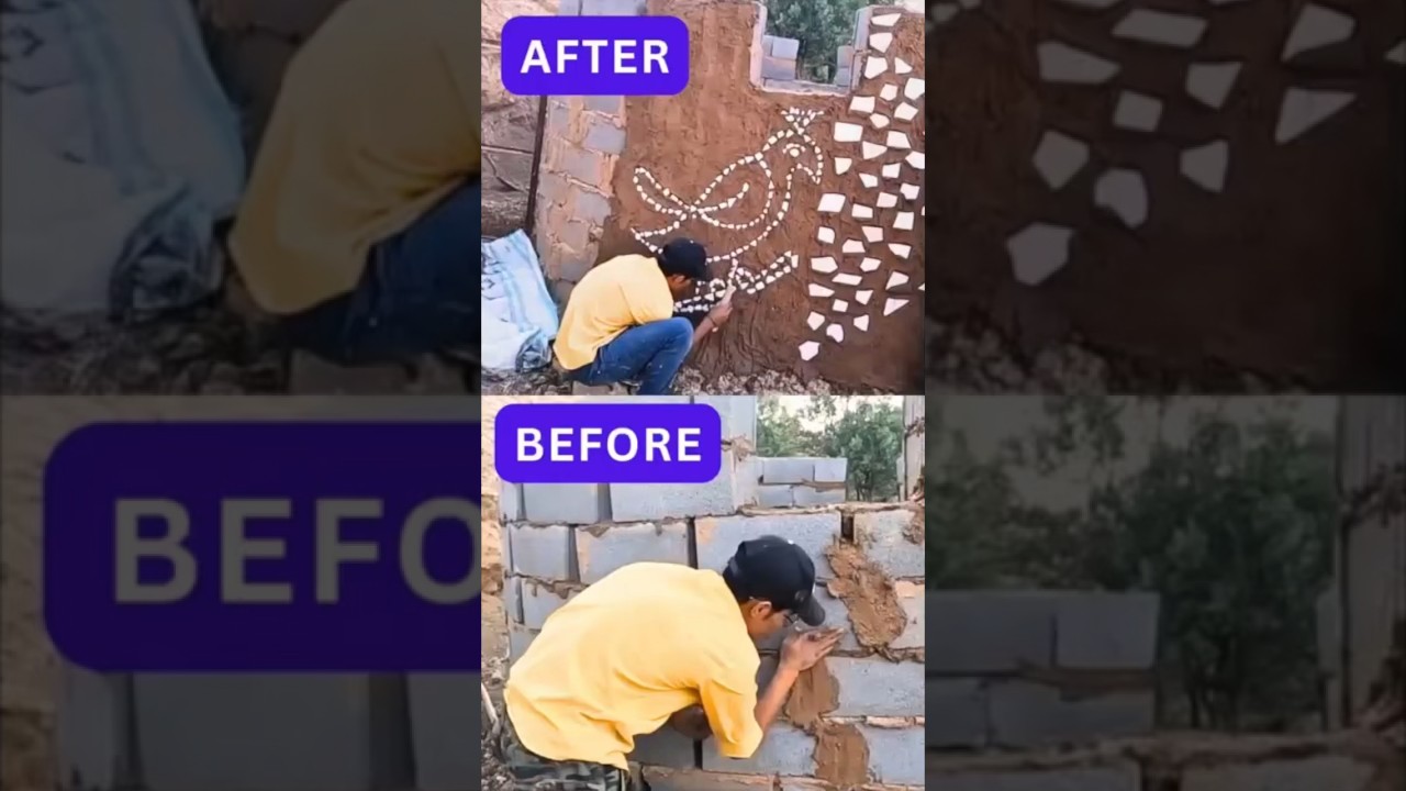 Mud Architecture At Its Best | Beautiful Use Of Broken Tiles 