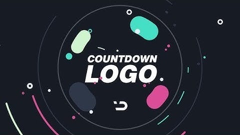 Quick Countdown Logo Animation (After Effects template)