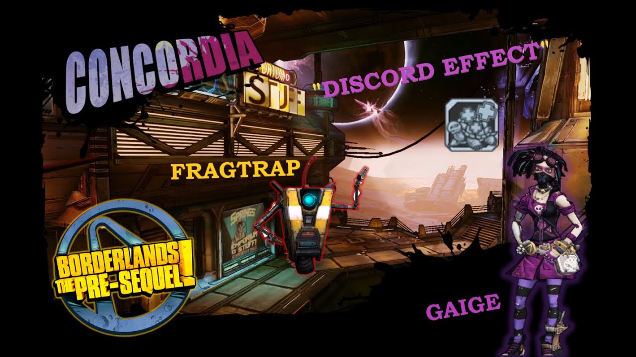 Borderlands: The Pre-Sequel! | Gaige's Discord Skill Easter Egg | Concordia |  Claptrap (Fragtrap).