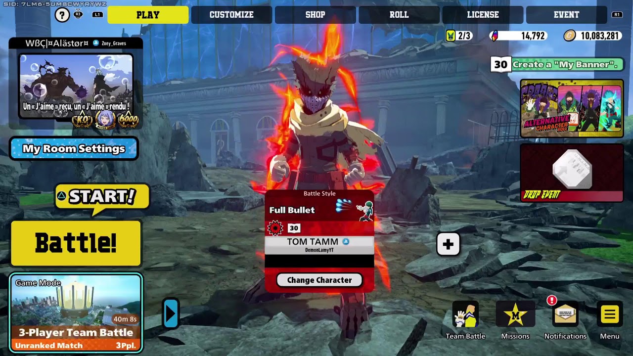 Customs!!| MY HERO ULTRA RUMBLE