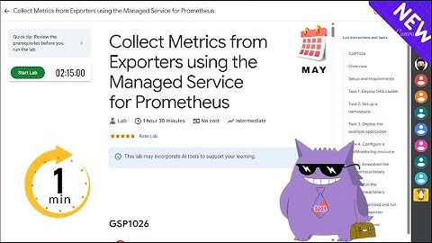 Collect Metrics from Exporters using the Managed Service for Prometheus  |#2025|#GSP1026 |#qwiklabs